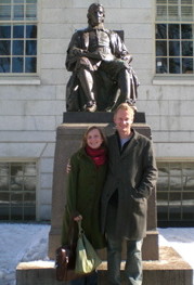 Elka und Stephan in Harvard