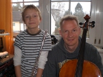 Konrad (Flöte) und Stephan (Cello)